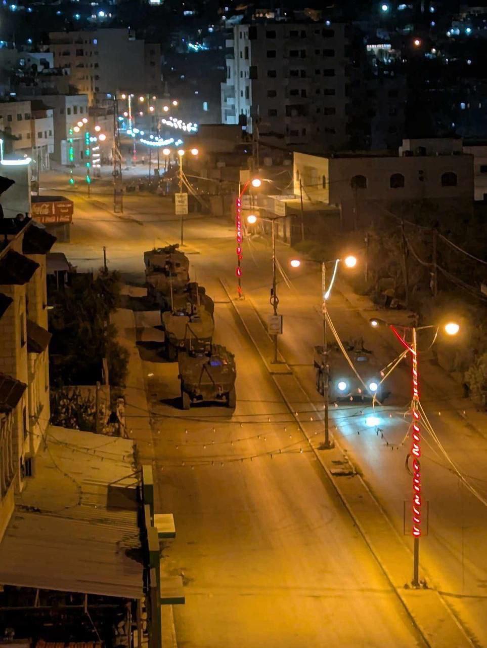 في ثاني ايام عيد الفطر ....الاحتلال يدفع بتعزيزات عسكرية إلى قباطية 