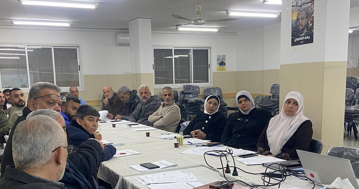 عقد الاجتماع الأول لمنتدى تحسين مخيم العين في نابلس 