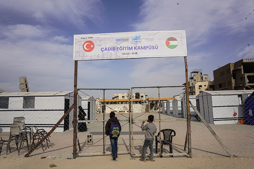 "مافي مرمرة" التركية تفتتح مدرسة وروضة تعليمية في غزة