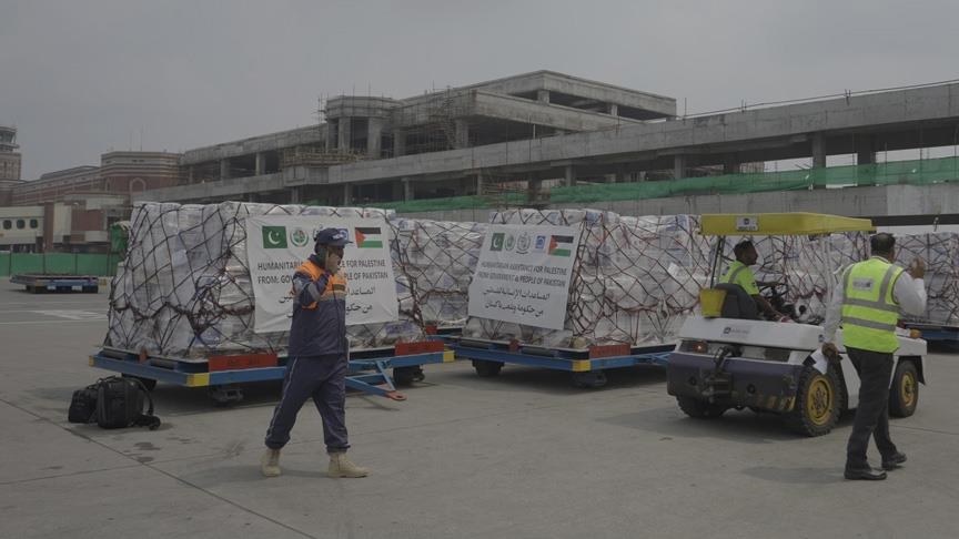  باكستان ترسل 100 طن من المساعدات الى غزة