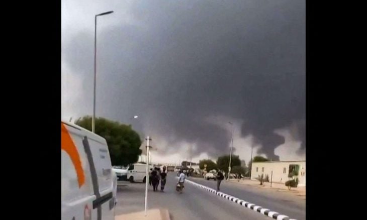 الحوثيون يستهدفون منشأة تابعة لشركة أرامكو السعودية بطائرة مسيرة