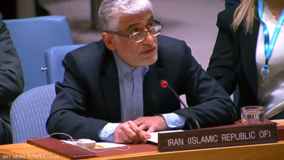 مبعوث إيران  لدى الأمم المتحدة: مقتل 1332 مدنيا في الحرب