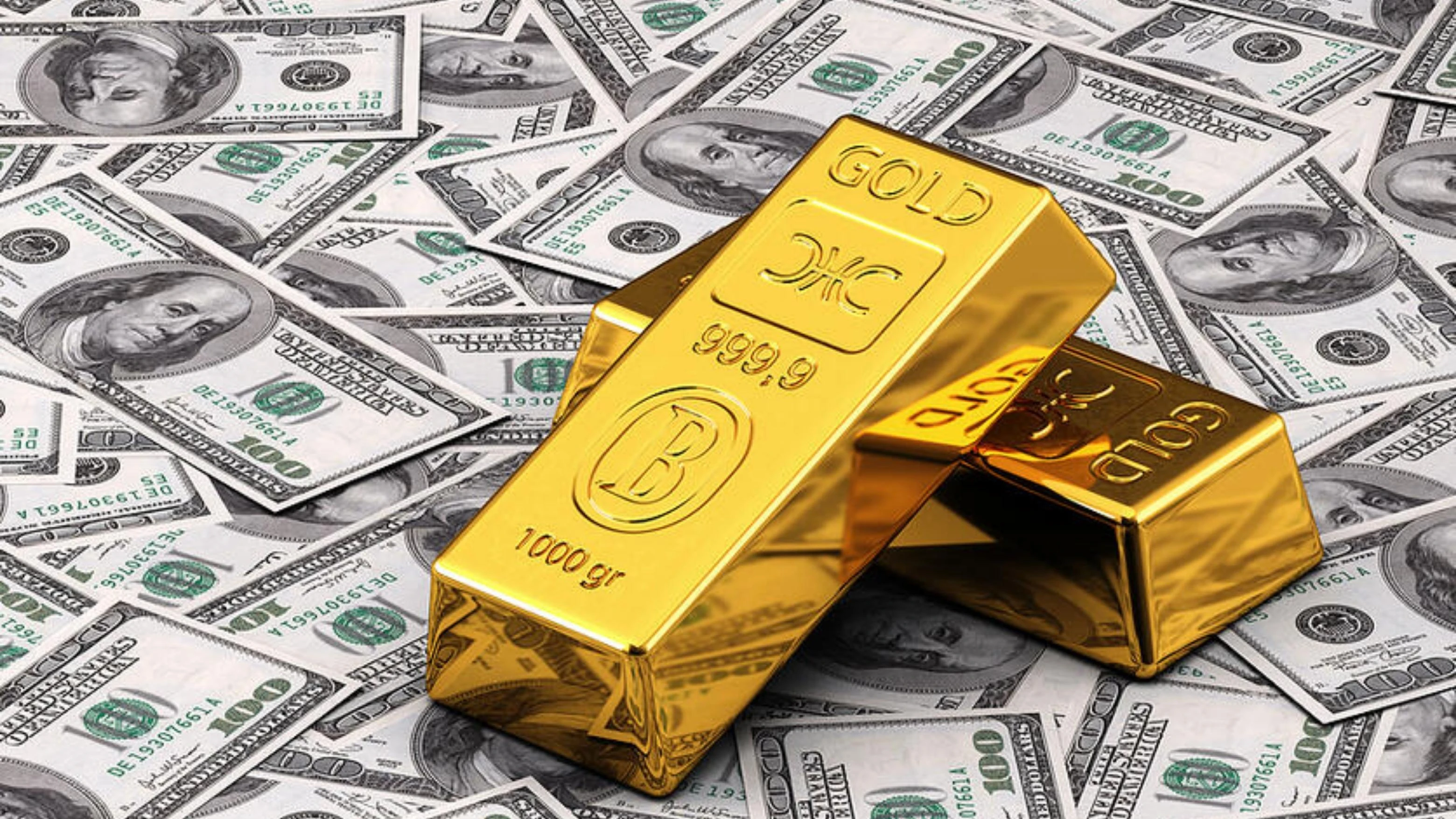 انخفاض أسعار الذهب مع ارتفاع الدولار 