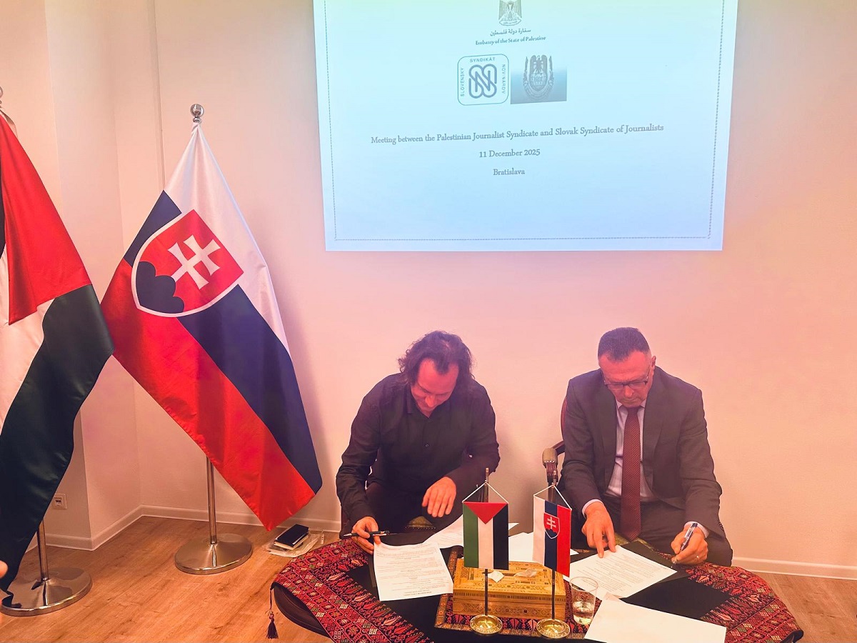 نقابة الصحفيين توقع  مذكرة تعاون  مع نظيرتها  السلوفاكية