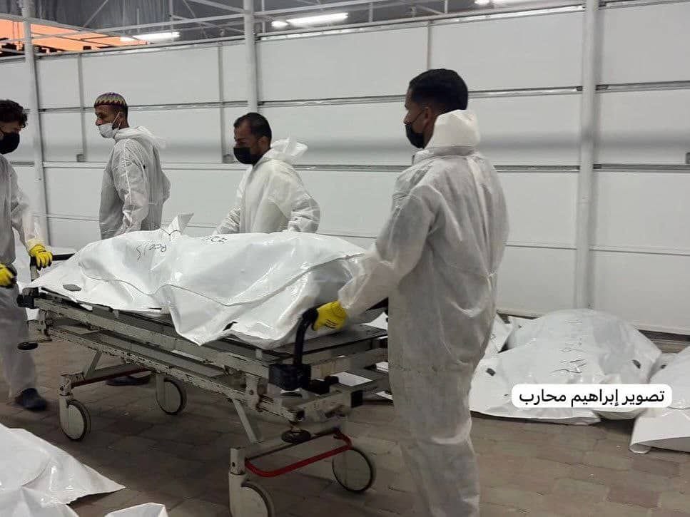 الصحة في غزة  تتسلم 45 جثمانا من اللجنة الدولية للصليب الاحمر 