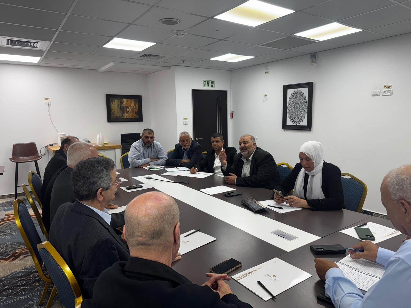 "الموحدة" تلتقي لجنة الوفاق لبحث التعاون السياسي بين الأحزاب العربيّة وسبل تقريب وجهات النظر بينها  